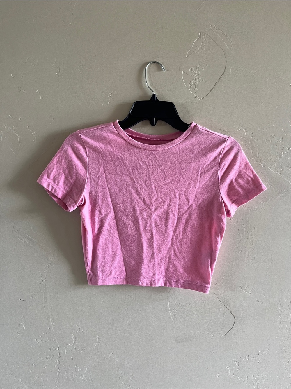 wild fable Pink Cropped Crewneck Tee